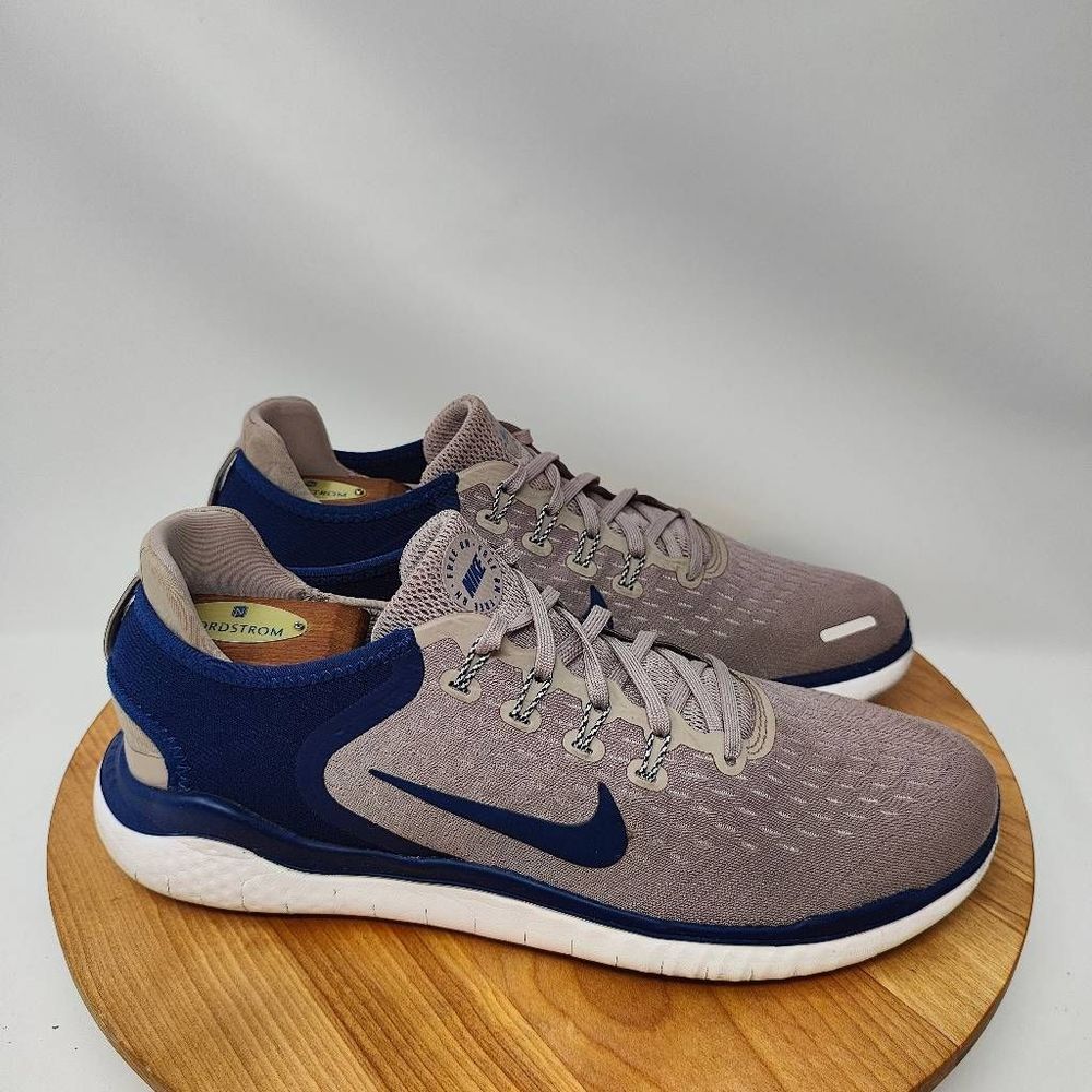 Nike Free RN Running Shoes- Mens- Size 10- Brown Blue- [942836-200] Sneakers